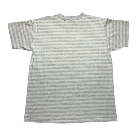 vintage 90’s Green Bay Packers Striped T Shirt 1991 Single Stitched NFL Size L - Picture 2 of 8